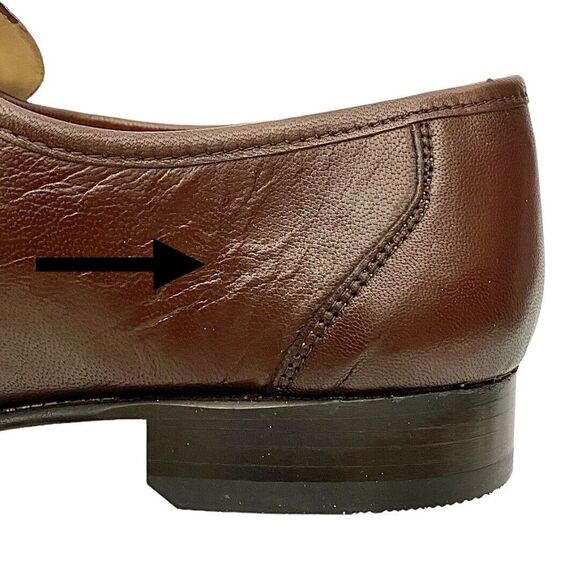 Grenson Baxter Mens Loafers Brown Leather Feathermaster UK 8.5 US 9.5 England